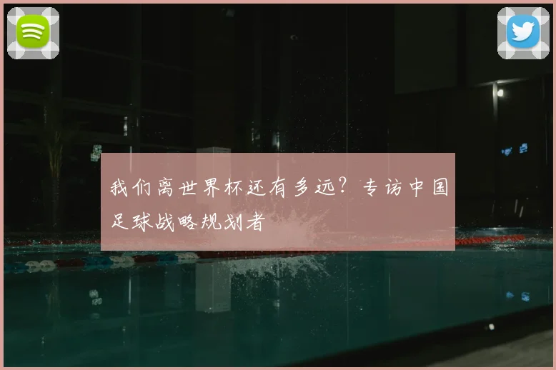我们离世界杯还有多远？专访中国足球战略规划者